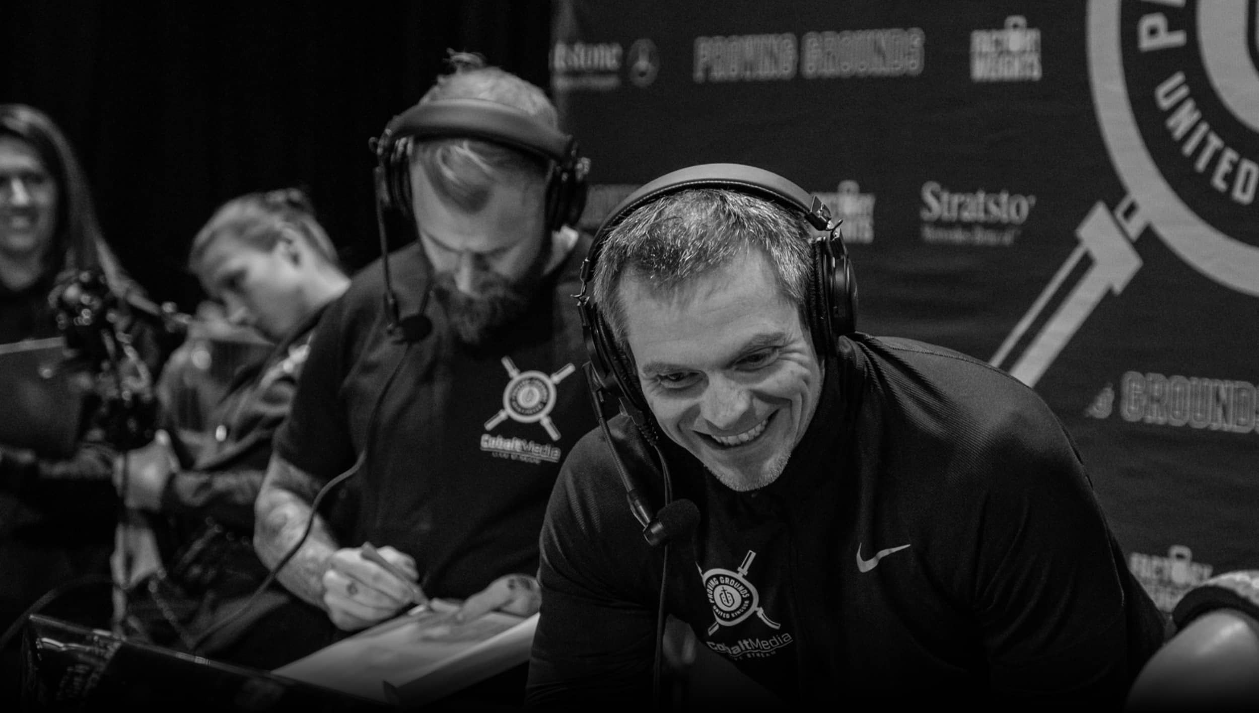 decorative image of referees wearing headsets